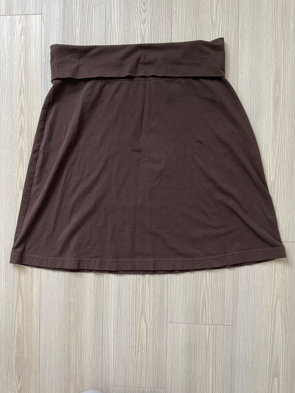 Merona Chocolate Brown Cotton A-line Skirt